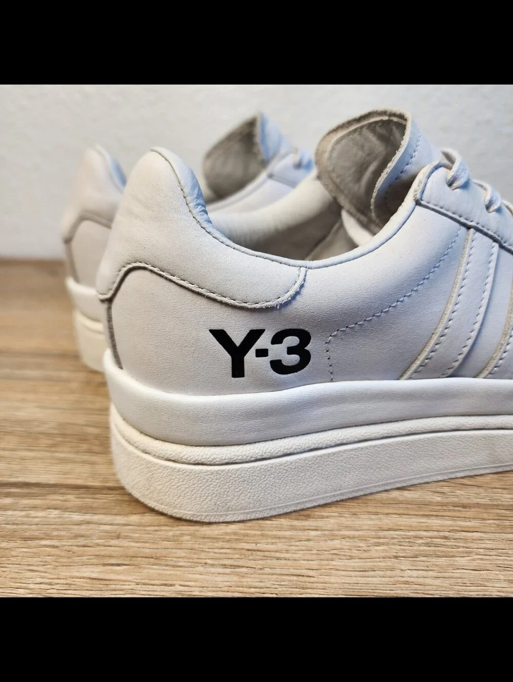 ADIDAS Y-3 Hicho Grey White FZ4339 Lace Up Sneaker Shoes Men's 5.5